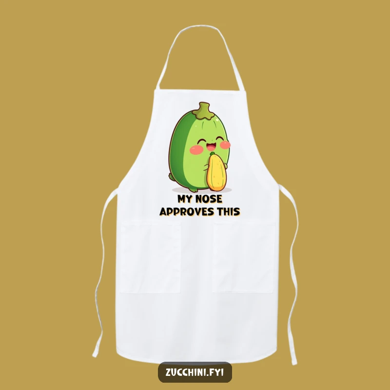 Funny Zucchini Balancing Act Apron: Cook with Giggles using this Hilarious Gear