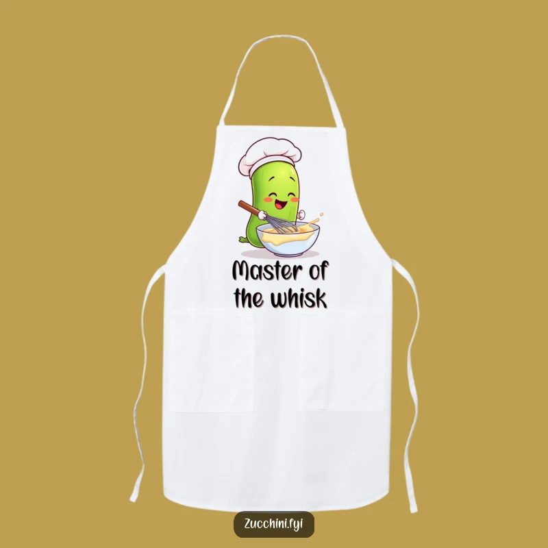 Funny Chef Zucchini Apron - Hilarious Veggie Cooking Protection Gift