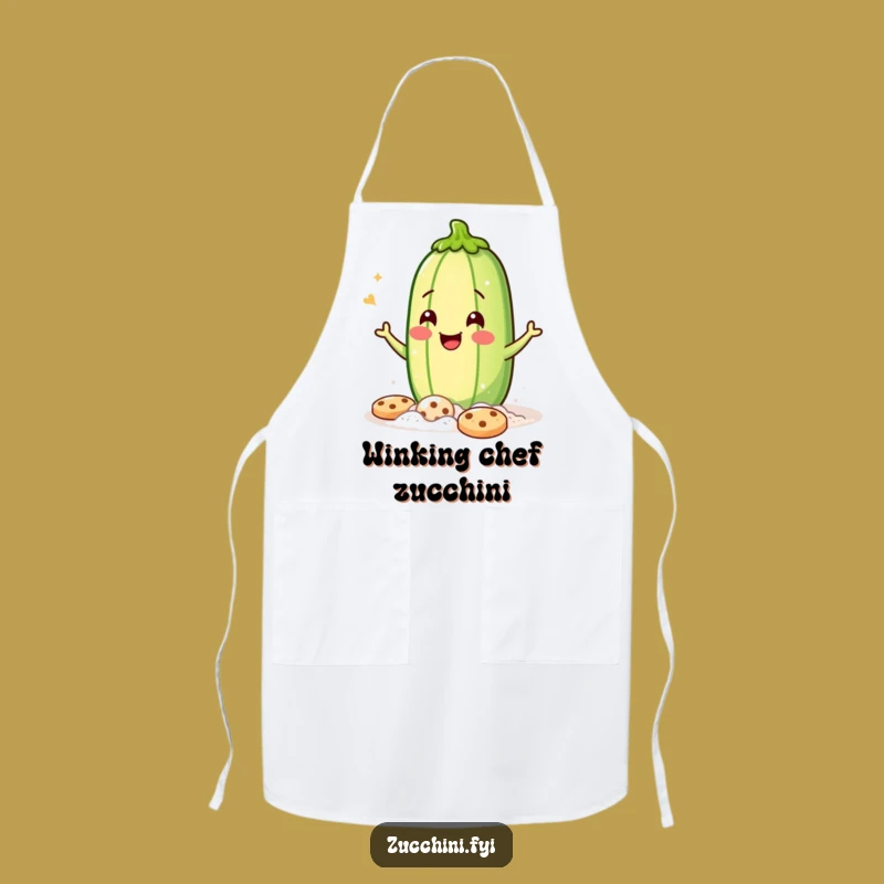 Funny Zucchini Baker Apron - Hilarious Cookie Making Kitchen Gift