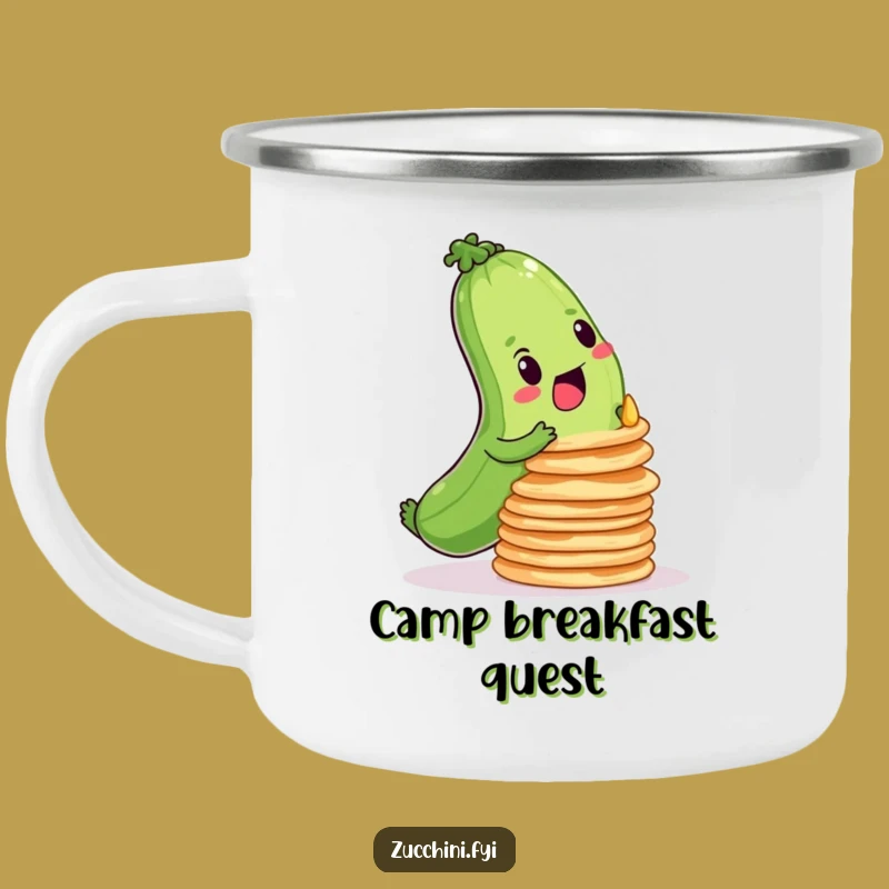 Funny Zucchini Pancake Camping Mug: Fuel Your Adventures with Grit