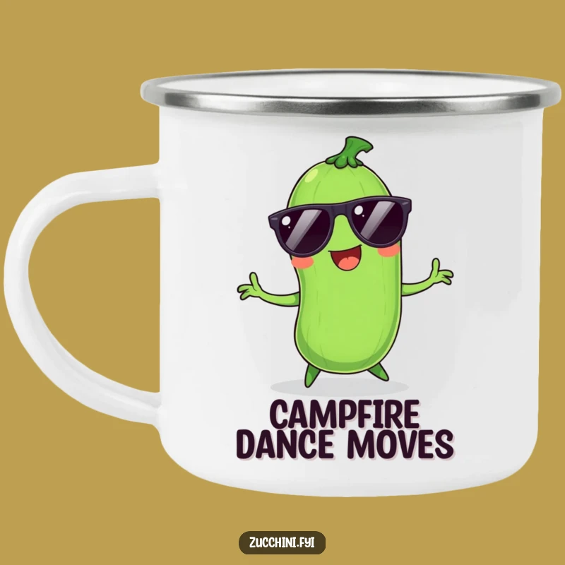 Funny Zucchini Campfire Mug: Groovy Gift for Outdoor Celebrations