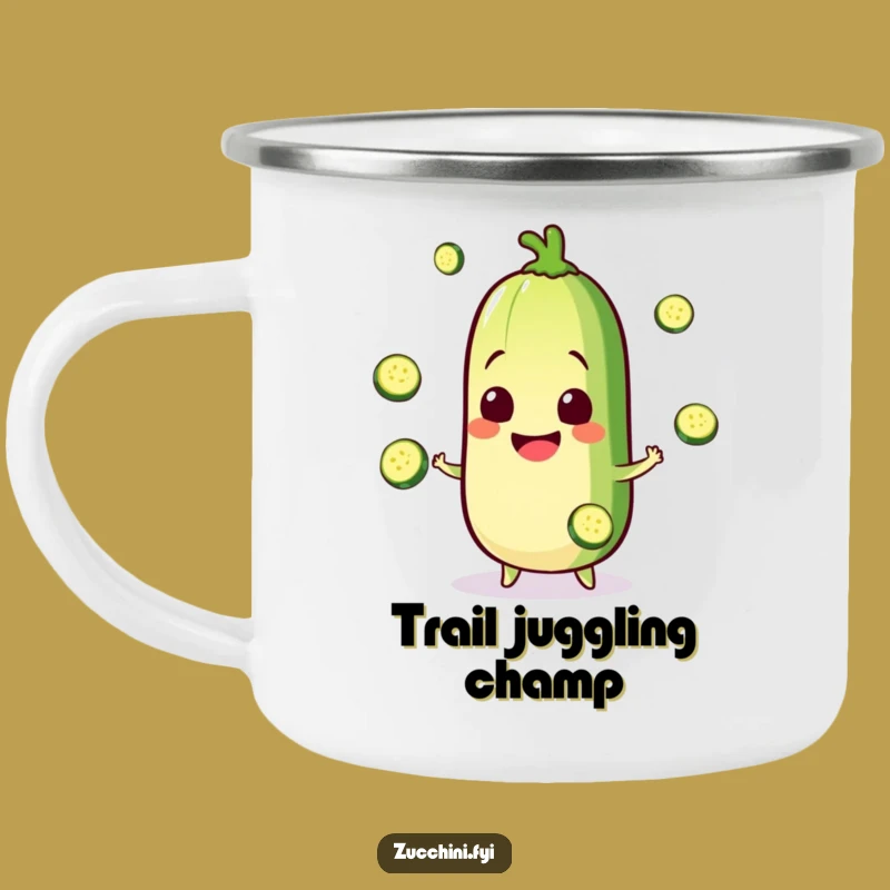 Funny Zucchini Camping Mug: Durable Juggler, Perfect Outdoor Funny Gift