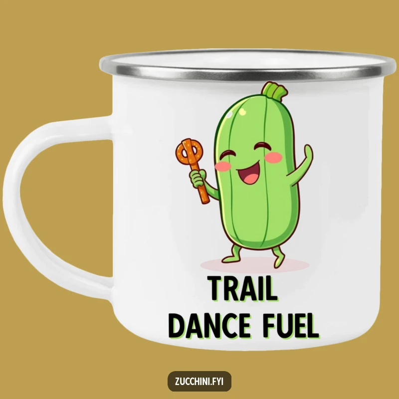 Funny Zucchini Dance Camping Mug: Fuel Your Adventures with Laughter