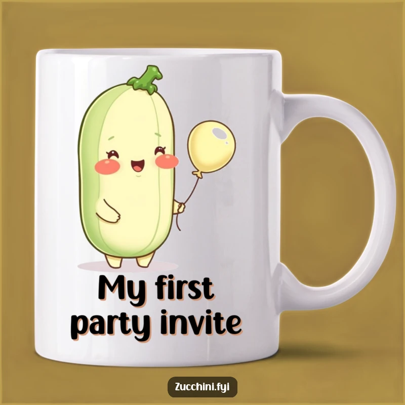 Funny Zucchini Balloon Mug: A Delightful Vegetable Gift for Joyful Mornings