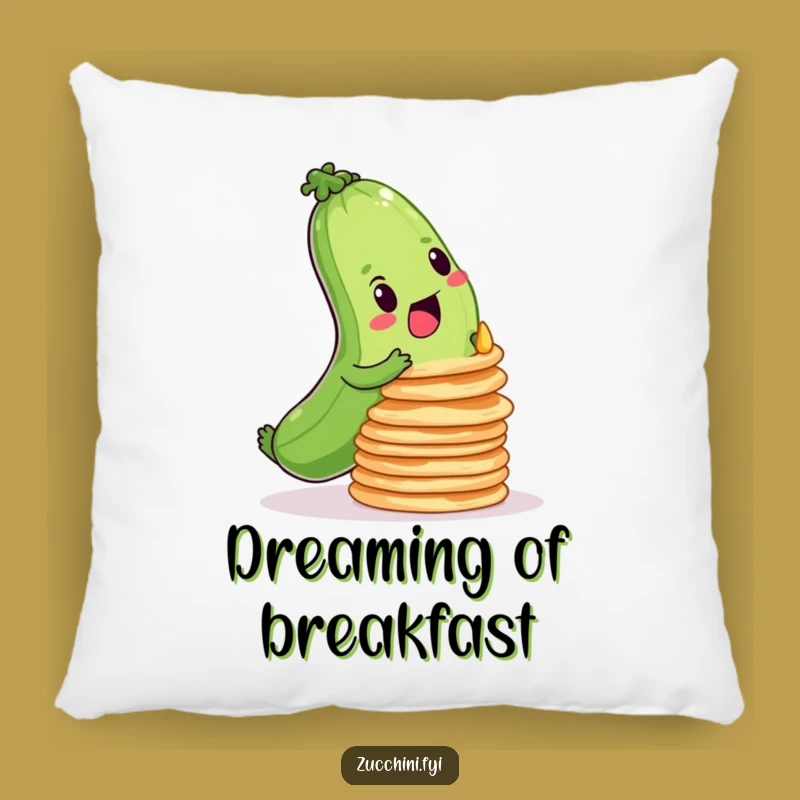 Soft Funny Zucchini Pancake Pillow: Comfort Meets Determination