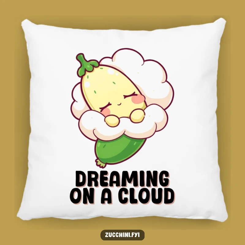 Funny Sleepy Zucchini Pillow: Cozy Dream Companion Gift