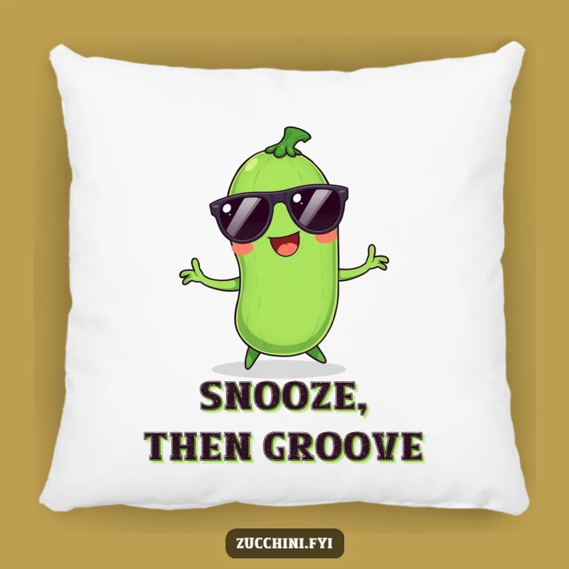Funny Dancing Zucchini Pillow - Soft & Hilarious Gift for Cozy Fun