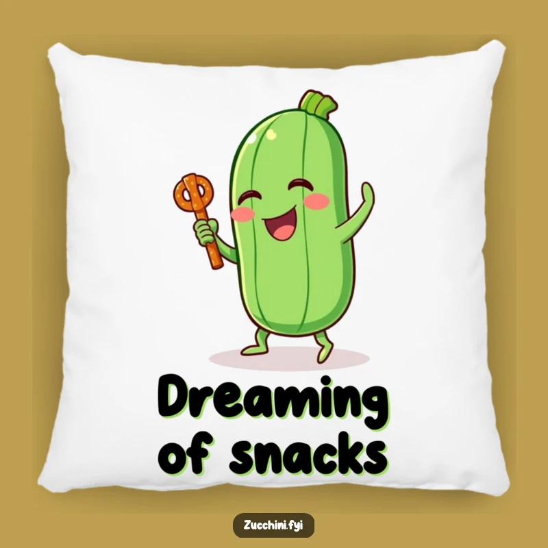 Soft Funny Zucchini Dance Pillow: Cozy Comfort with a Side of Silliness