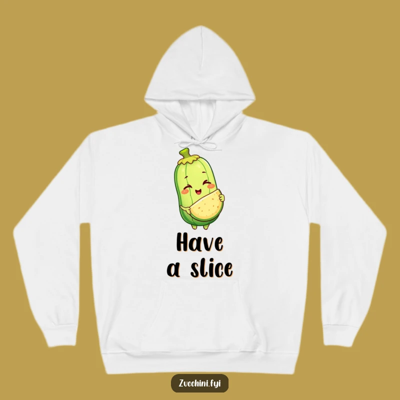 Cozy Funny Zucchini Generosity Hoodie: Winking Pal, Perfect Comfort Gift
