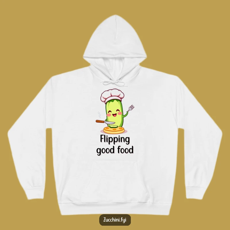 Funny Chef Zucchini Hoodie: Cozy Culinary Fun, Perfect Warm Funny Gift