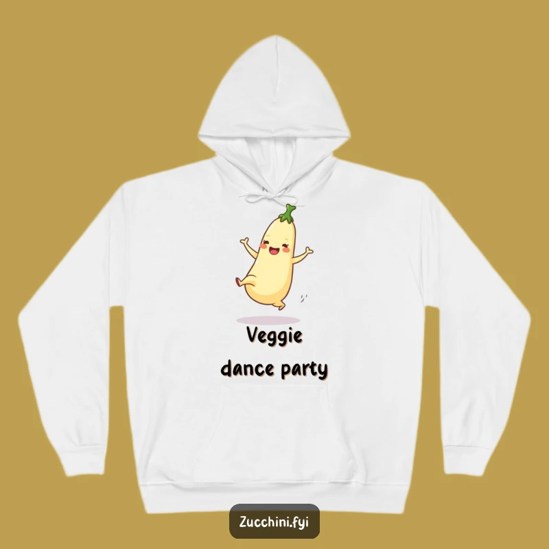 Funny Dancing Zucchini Hoodie: Cozy High Kick Veggie Sweatshirt, Perfect Funny Gift