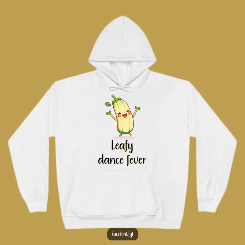 Funny Zucchini Hoodie: Cozy Dancing Veggie Sweatshirt, Perfect Humorous Gift