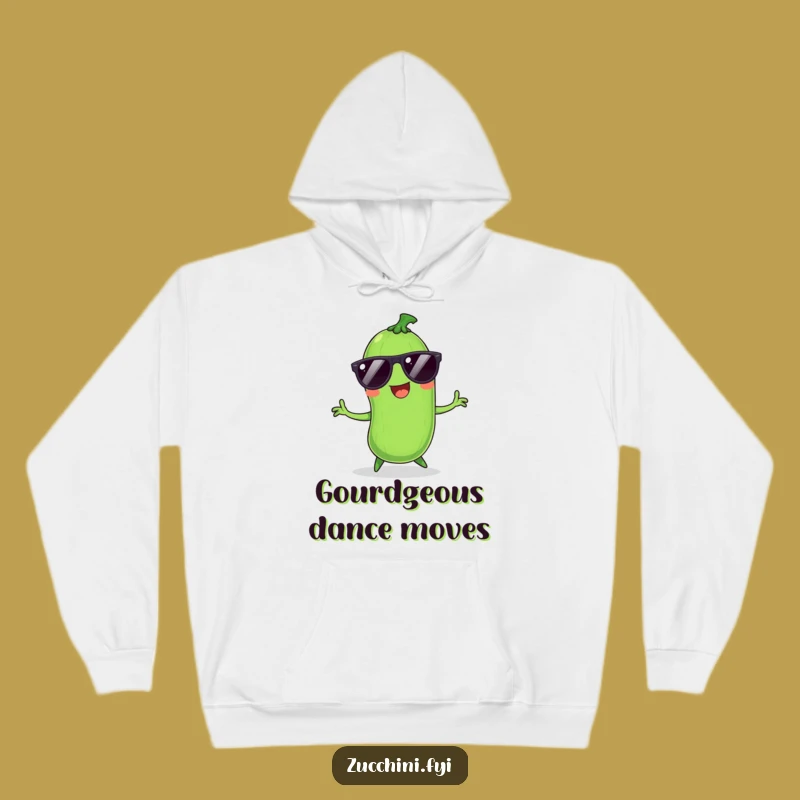 Funny Dancing Zucchini Hoodie - Cozy & Hilarious Gift for Party Animals