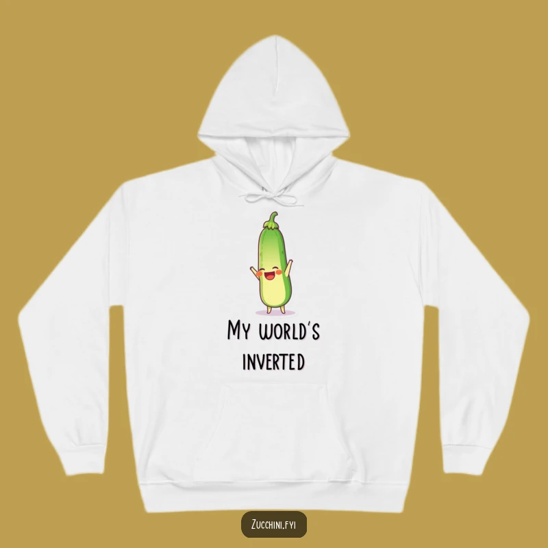 Funny Zucchini Hoodie: Stay Cozy with Upside-Down Laughter