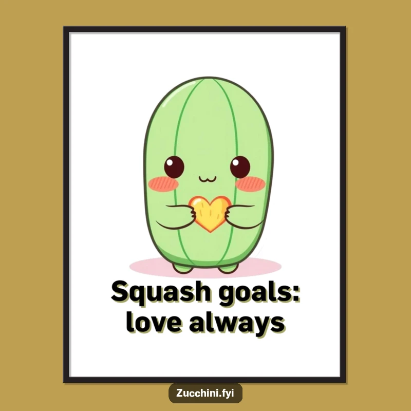 Free Printable Wall Art: Zucchini's Heart, Cute DIY Downloadable Decor!