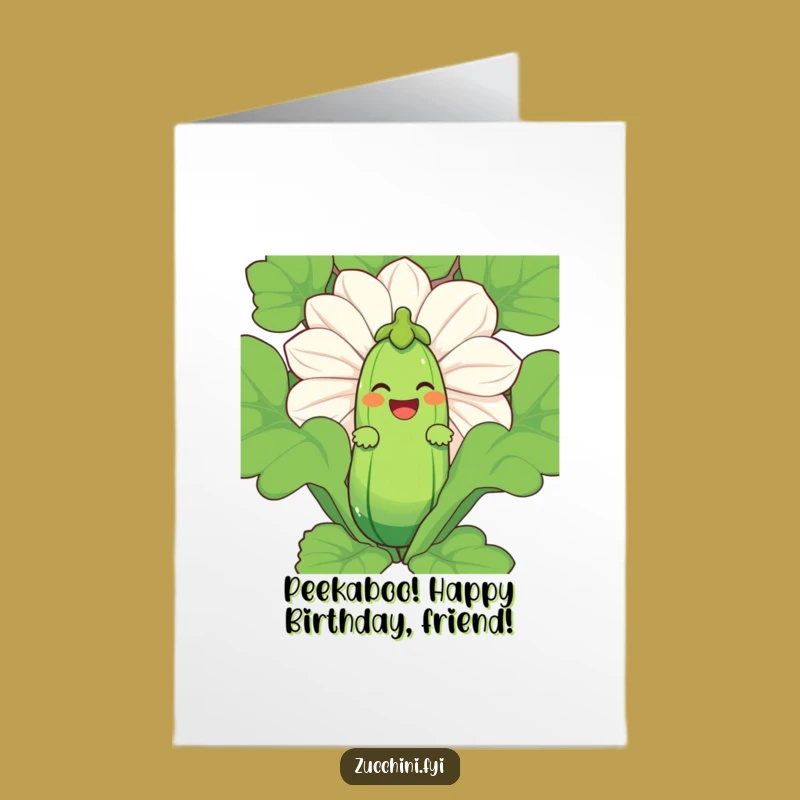 Free Printable Birthday Card: Laughing Zucchini's Blooming Surprise