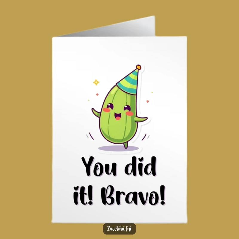 Free Printable Zucchini Palooza Congratulations Card: LOL Downloadable