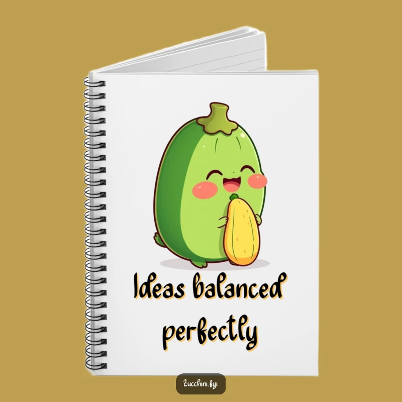 Funny Zucchini Balancing Act Notebook: Jot Down Notes with this Hilarious Journal