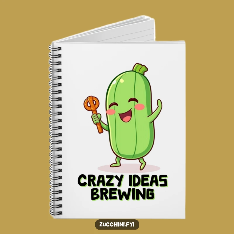 Funny Zucchini Dance Notebook: Capture Your Groovy Ideas