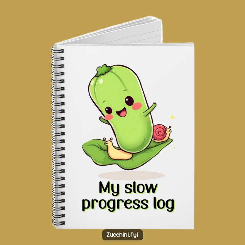 Funny Zucchini Snail Notebook: Jot Down Ideas at Your Own Pace