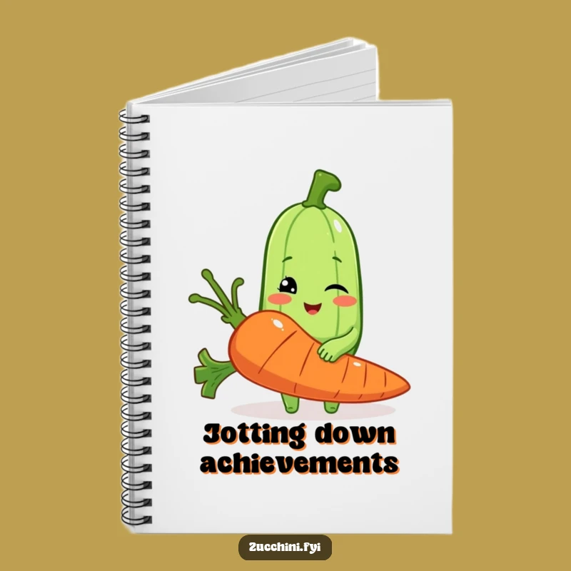 Funny Zucchini Notebook: Jot Down Ideas with Veggie Wit
