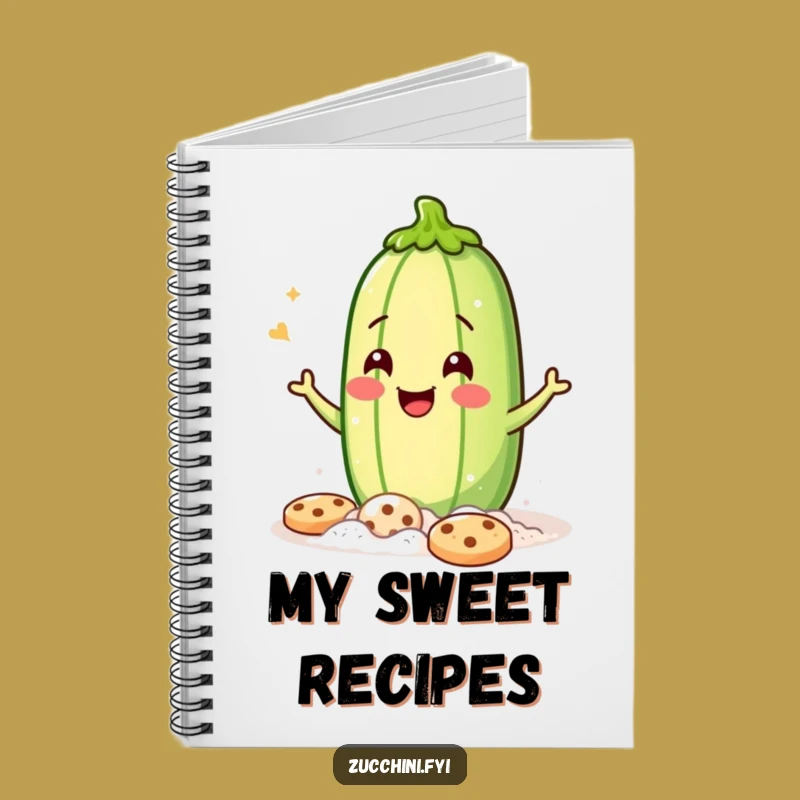 Funny Zucchini Baker Notebook - Hilarious Journal for Baking Ideas