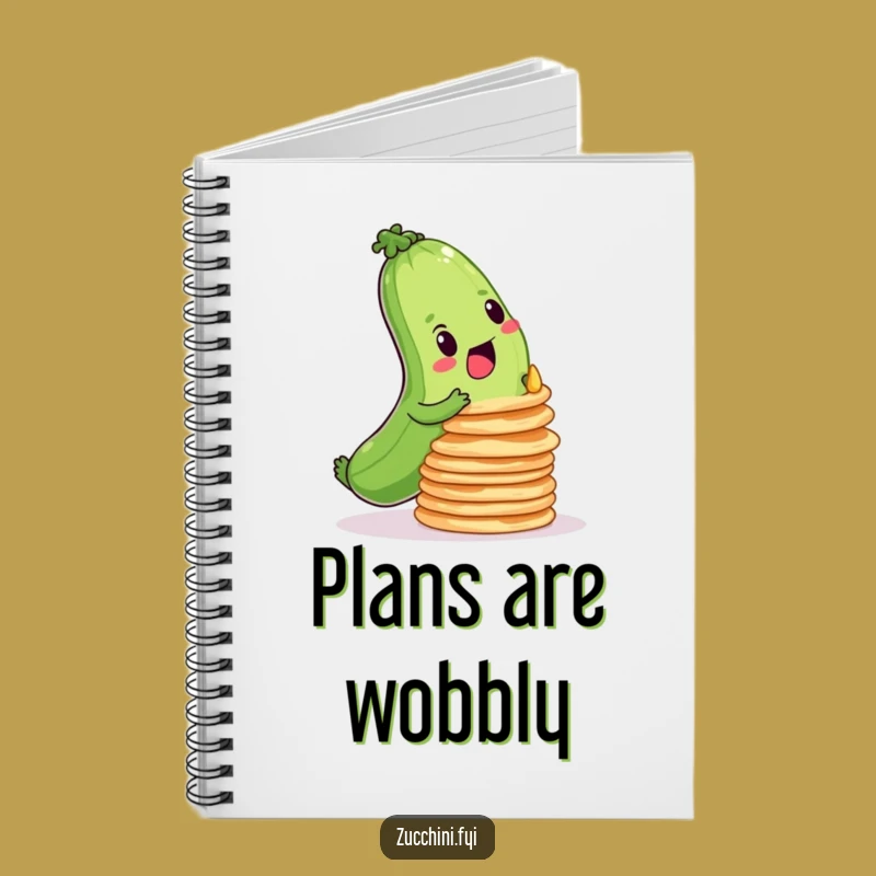 Funny Zucchini Pancake Notebook: Jot Down Your Determined Plans
