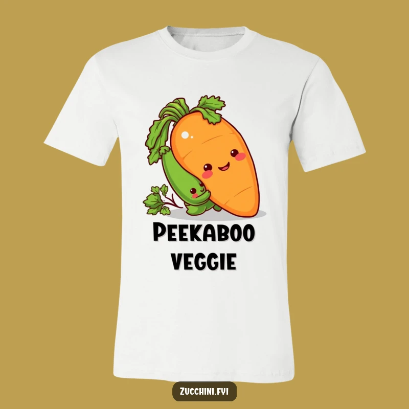 Funny Veggie Heist T-Shirt: Sneaky Zucchini & Carrot Prank Tee, Perfect Funny Gift