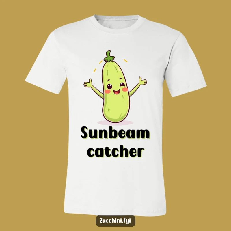 Funny Zucchini Sunbeam T-Shirt: Happy Veggie Tee, Perfect Bright & Humorous Gift
