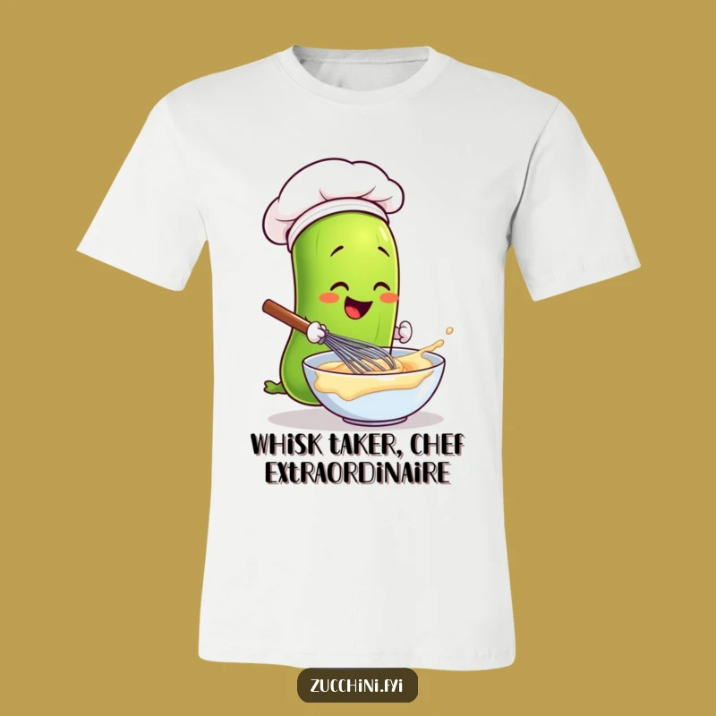 Funny Chef Zucchini T-Shirt - Hilarious Veggie Cooking Humor Top