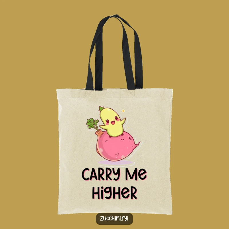 Funny Giddy Zucchini Tote Bag: Carry Your Enthusiasm with Veggie Humor