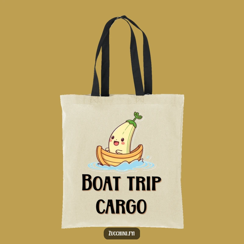 Funny Zucchini Boat Sailing Tote Bag: Carry Your Adventures Daily