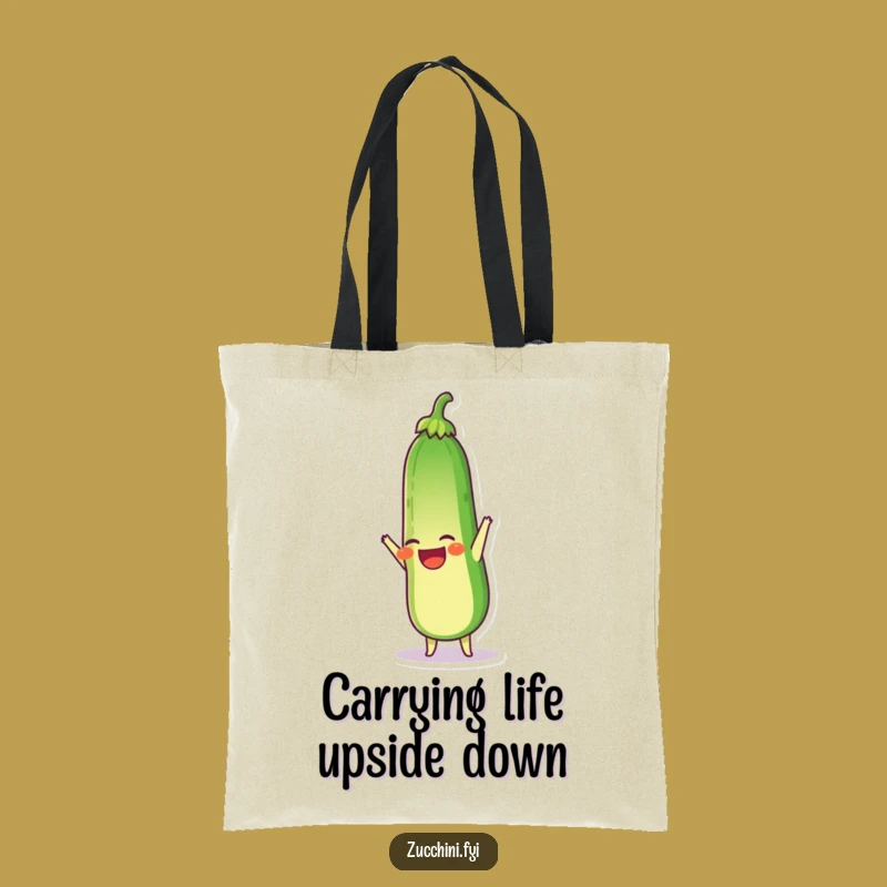 Funny Zucchini Tote Bag: Carry Your Laughs with Veggie Flair