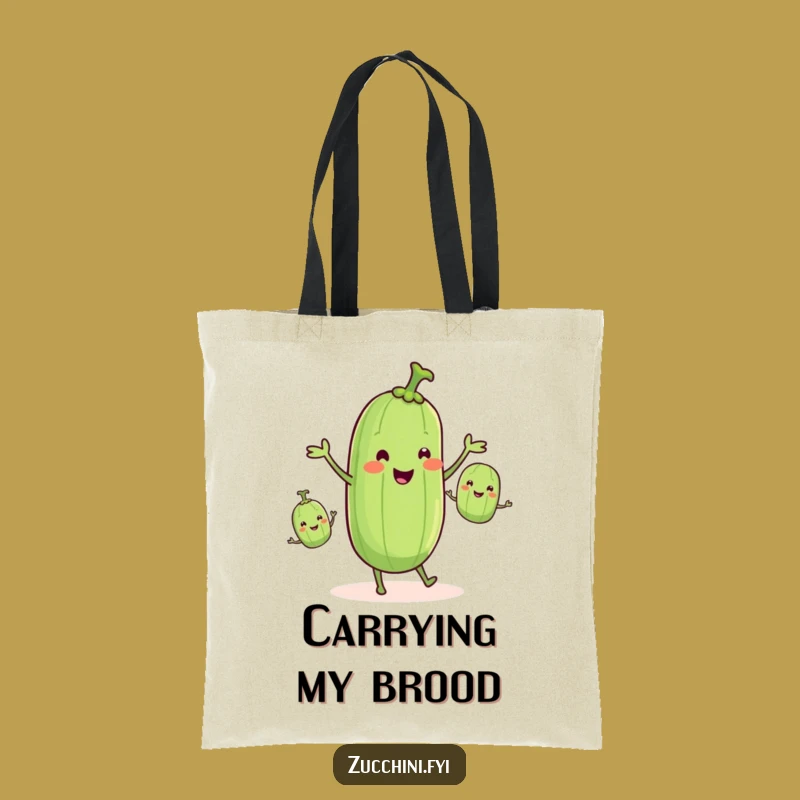 Funny Zucchini Tote Bag: Veggie Juggler, Practical & Highly Humorous Gift